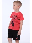 Jungen-T-Shirt mit Korallenaufdruck NDZ4489 – Online-Shop – Boutique